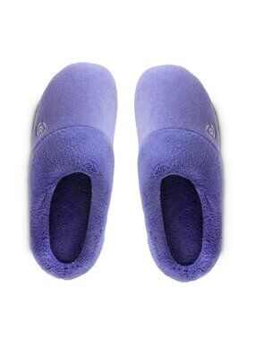 new PERIWINKLE PURPLE Isotoner Women's MicroTerry Hoodback Slippers Sz XL 9.5-10